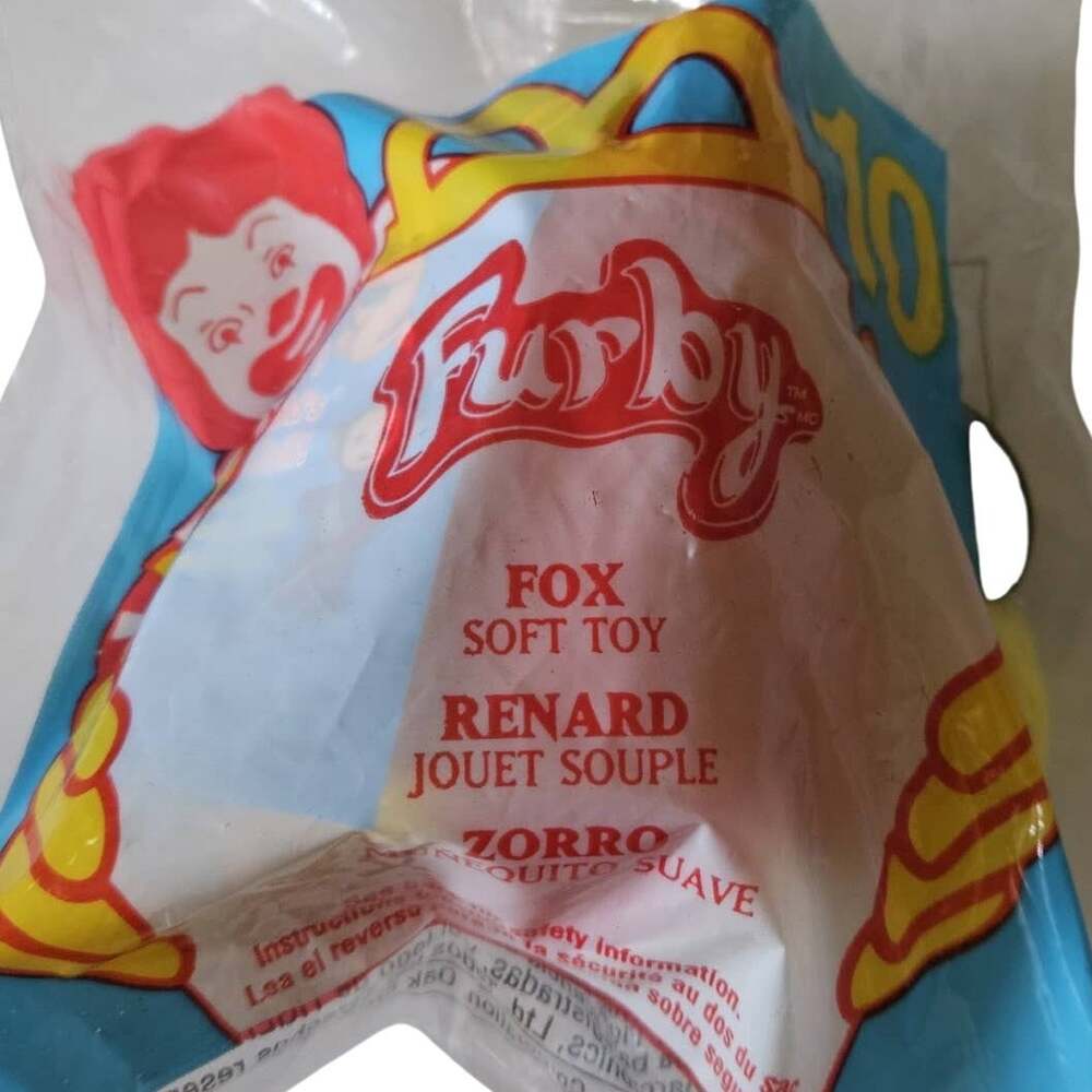 2000 McDonalds Furby Fox Soft Toy 10 New in Package